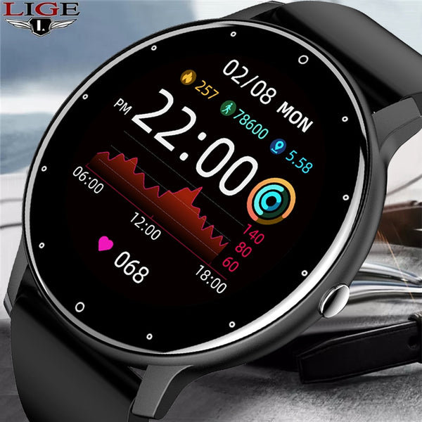 LIGE Full Touch Screen Smart Watch